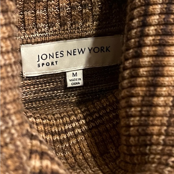 Jones New York Brown Fringe Sweater - Picture 6 of 8
